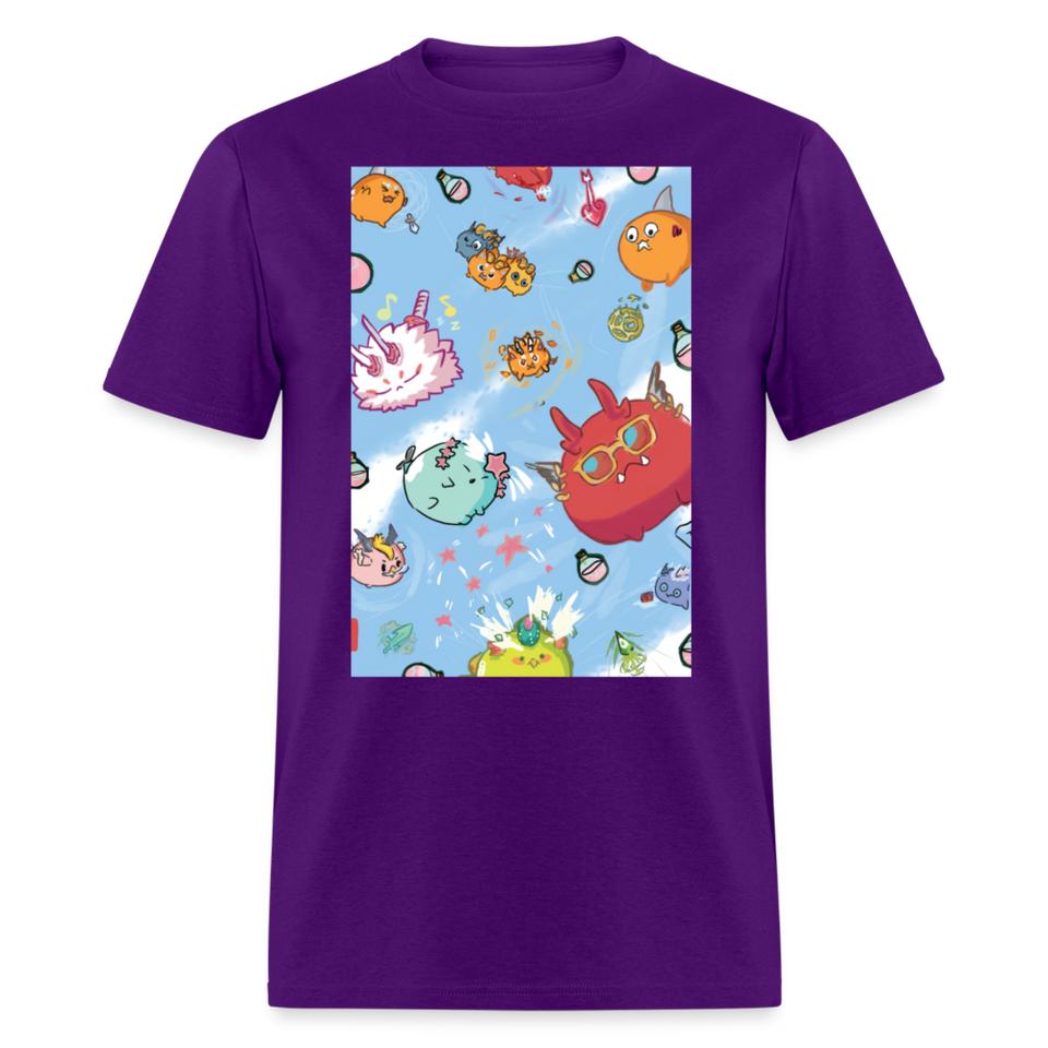 Cute Axie shirt Fan Art Axie Metaverse Friends Classic T-Shirt size S-6XL - purple