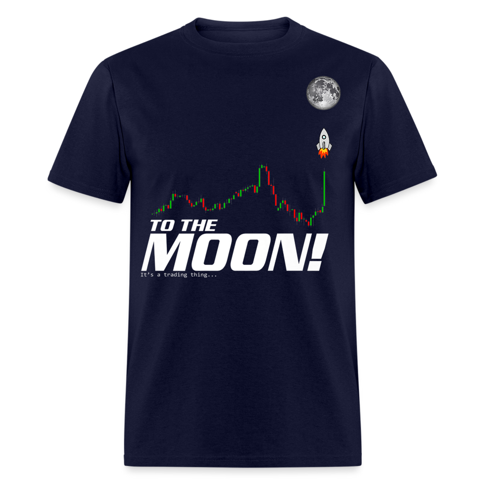 Bitcoin to the moon shirt Crypto Traders its a trading thing T-Shirt Size S-6XL - navy