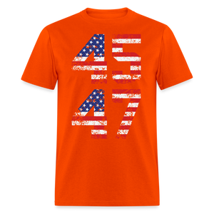 President Donald Trump 45 47 2024 shirt Vintage USA Flag Pro Trump Tee Gifts - orange