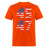 President Donald Trump 45 47 2024 shirt Vintage USA Flag Pro Trump Tee Gifts - orange