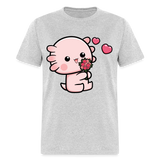 Cute Axolotl Lover Shirt Kawaii Pastel Goth Japan Anime Comic Lovely T-Shirt - heather gray