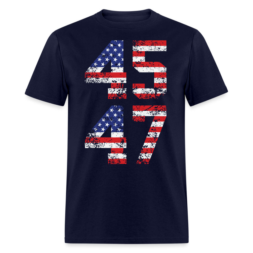President Donald Trump 45 47 2024 shirt Vintage USA Flag Pro Trump Tee Gifts - navy
