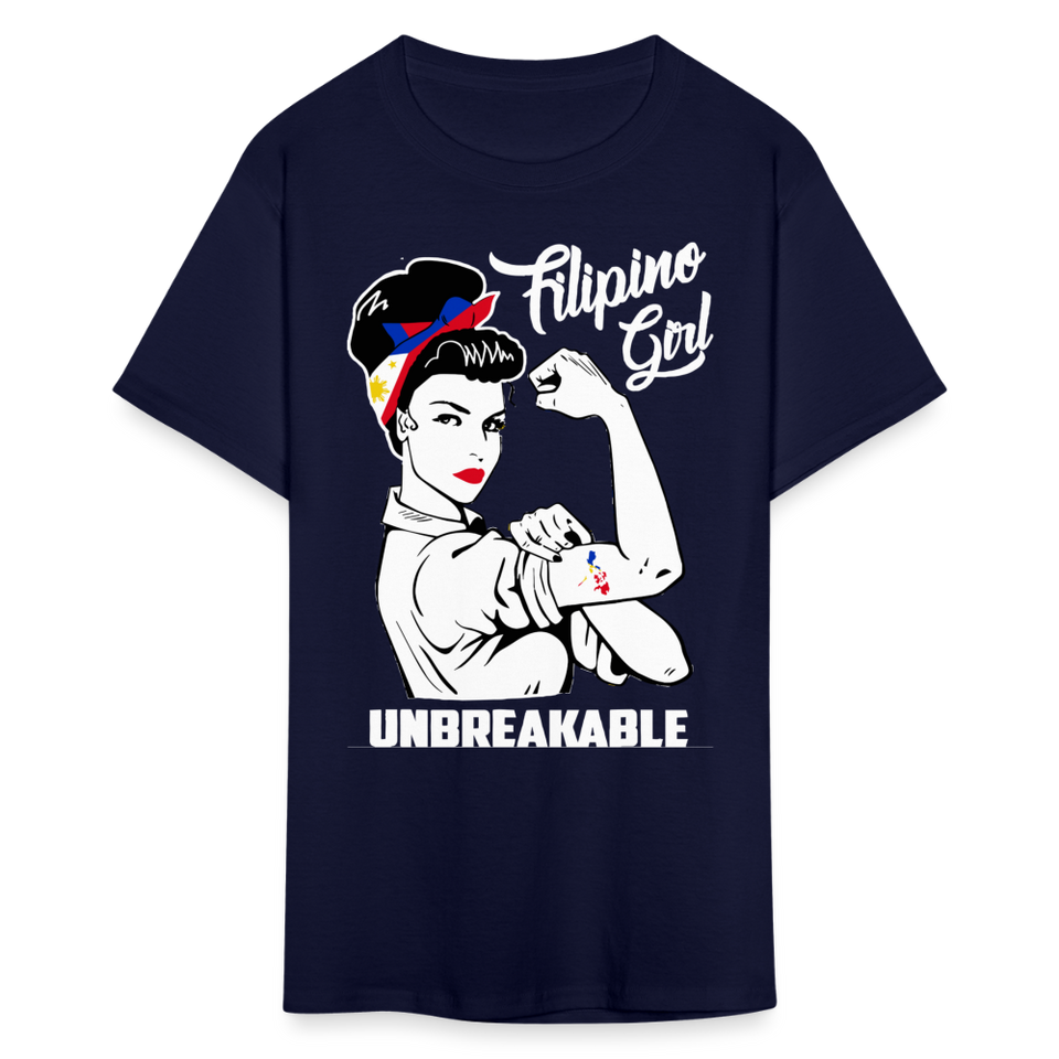 Filipina women power shirt T-Shirt Philippines Flag size S-6XL - navy