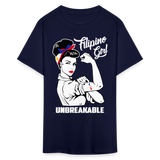 Filipina women power shirt T-Shirt Philippines Flag size S-6XL - navy