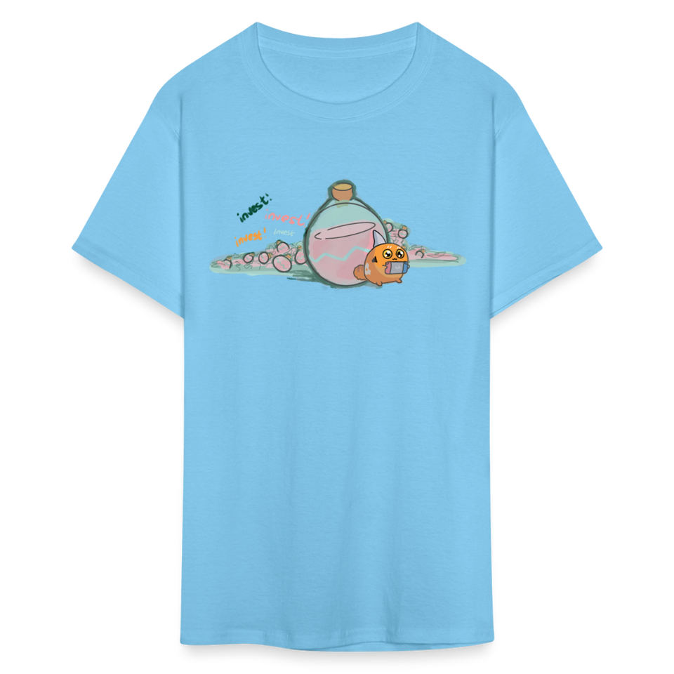 Axie shirt SLP to the moon Tshirt Cute Axie Gift Axie AltCoin T-Shirt - aquatic blue