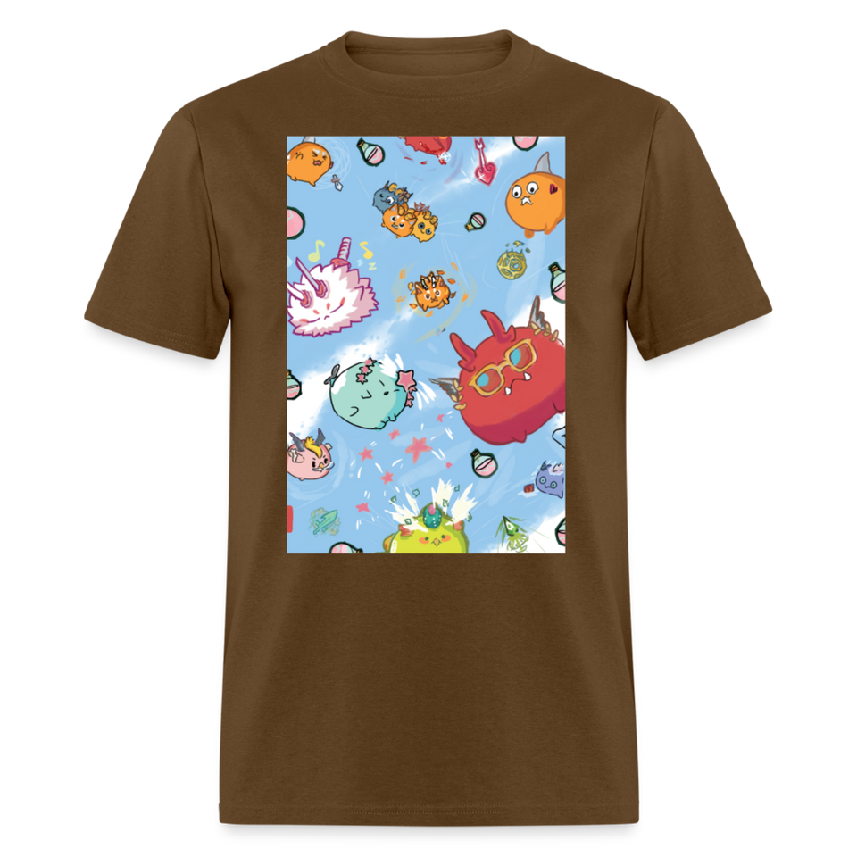 Cute Axie shirt Fan Art Axie Metaverse Friends Classic T-Shirt size S-6XL - brown