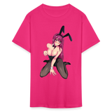 Perfect Pretty Playgirl Anime shirt Bunny Sexy Girl Ahegao Hentai Ecchi T-Shirt - fuchsia