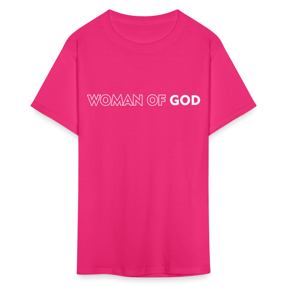 Woman of God shirt Catholic Religious T-Shirt size S-6XL - fuchsia