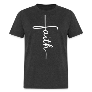 Stand in Faith Shirt - Cross Tee of Peace & Justice T-Shirt | Size S-6XL - heather black