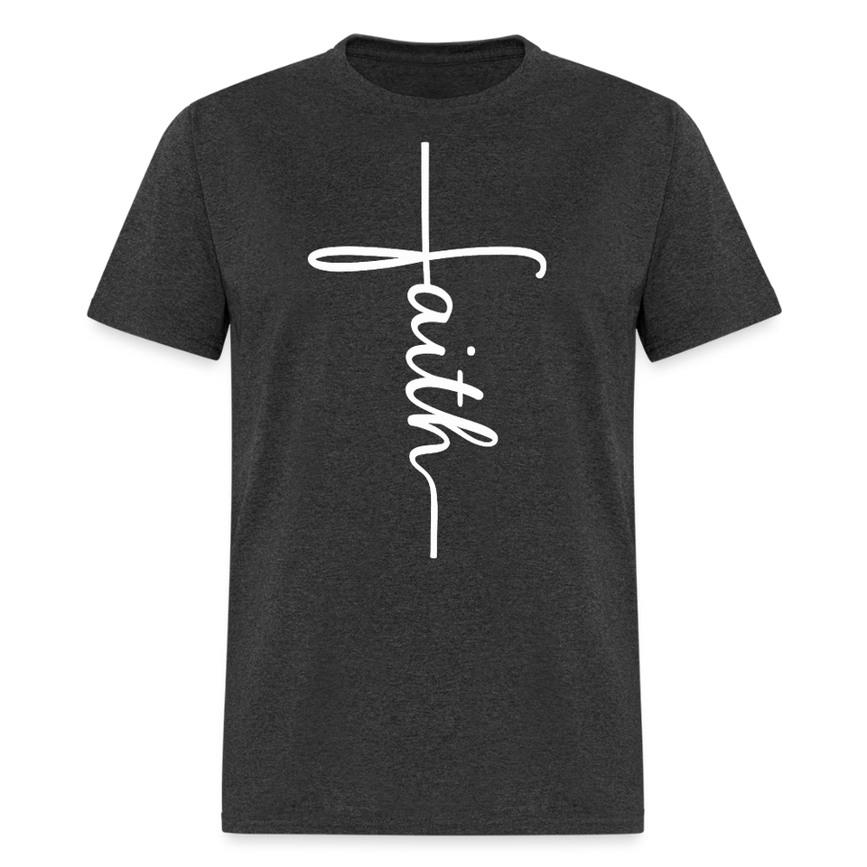 Stand in Faith Shirt - Cross Tee of Peace & Justice T-Shirt | Size S-6XL - heather black