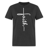 Stand in Faith Shirt - Cross Tee of Peace & Justice T-Shirt | Size S-6XL - heather black
