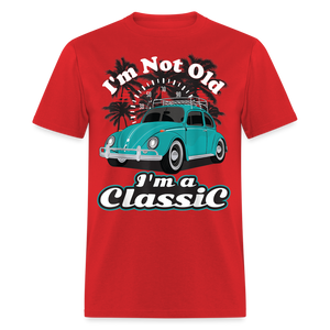 I'm Not Old I'm A Classic T Shirt Tee Classic Car Lover Vintage Car Gift T-shirt - red