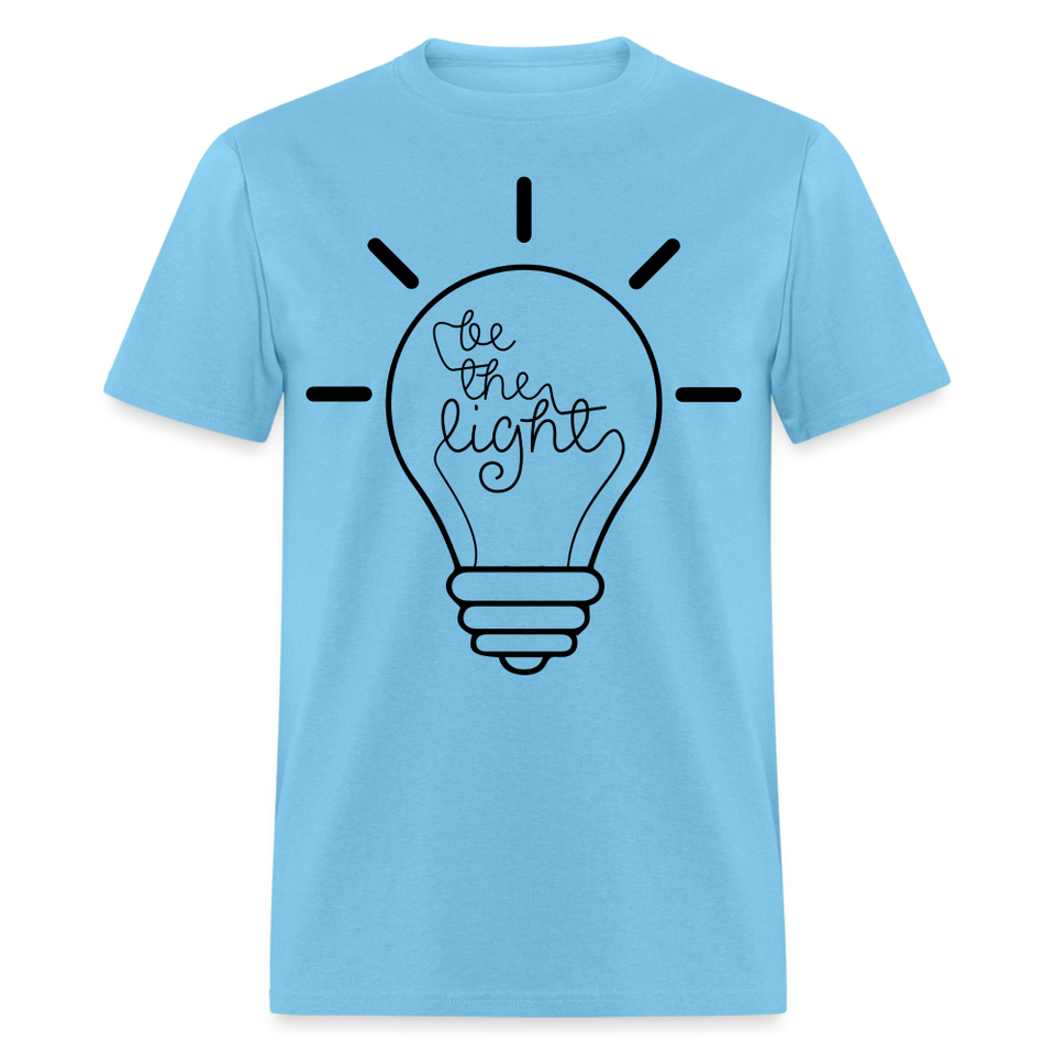 Be the light shirt Catholic Religious Faith T-Shirt size S-6XL - aquatic blue