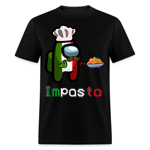 Pasta Cooking Impasta shirt Funny Italia Shirt Gift for Friends T-Shirt S-6XL - black