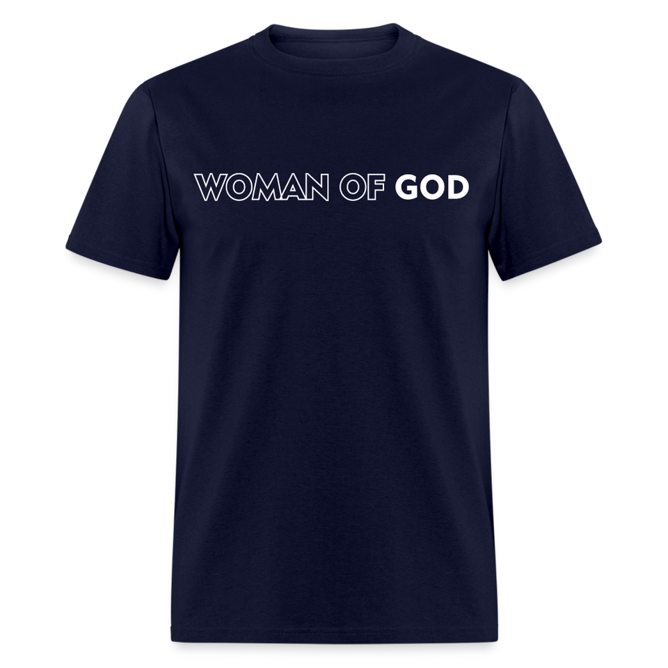 Woman of God shirt Catholic Religious T-Shirt size S-6XL - navy