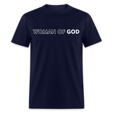 Woman of God shirt Catholic Religious T-Shirt size S-6XL - navy