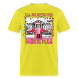 Funny Daddy's Home Trump 2024 I'll be home for Christmas T-Shirt size S-6XL - yellow