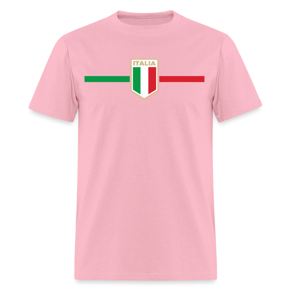 Italia Pride Italian Roots Themed Gift Italy Flag Theme T-Shirt - pink