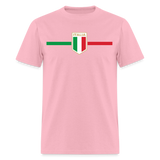 Italia Pride Italian Roots Themed Gift Italy Flag Theme T-Shirt - pink