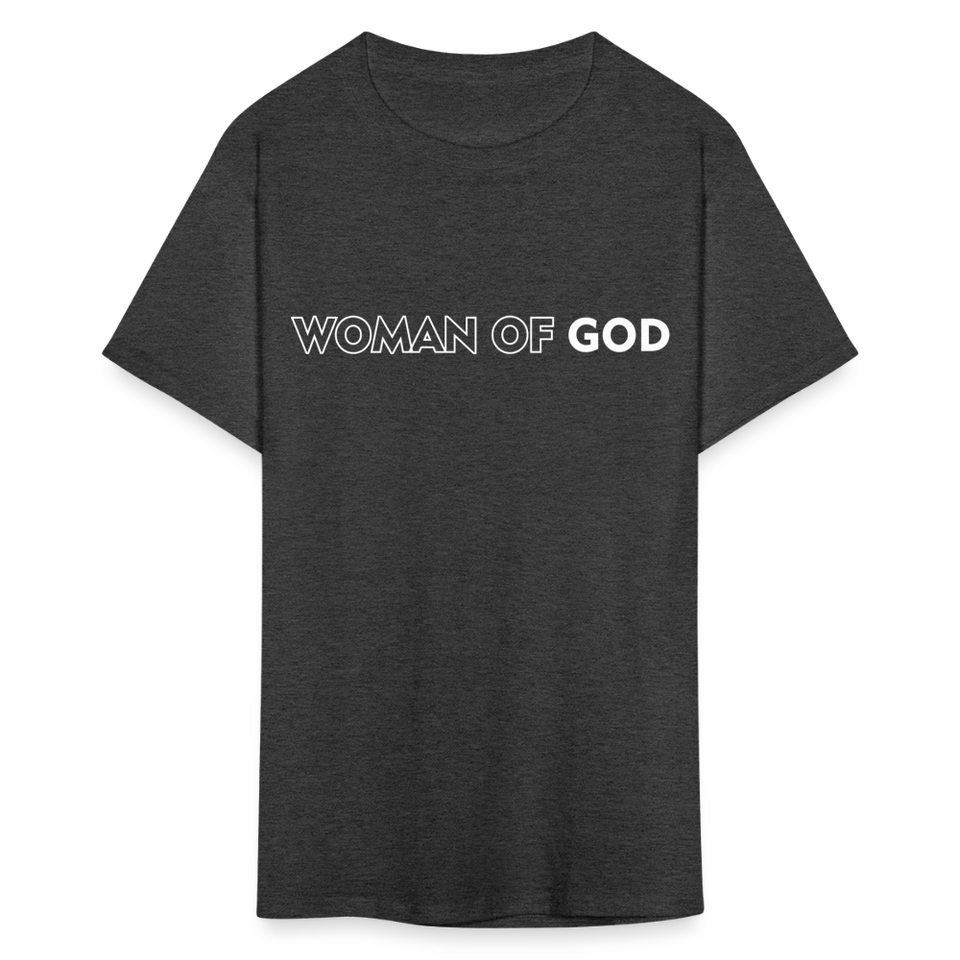Woman of God shirt Catholic Religious T-Shirt size S-6XL - heather black