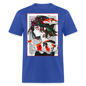 Anime Girl Cute Japanese Aesthetic shirt Anime Tee Otaku Fish Waifu Gift T-Shirt - royal blue