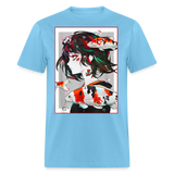 Anime Girl Cute Japanese Aesthetic shirt Anime Tee Otaku Fish Waifu Gift T-Shirt - aquatic blue