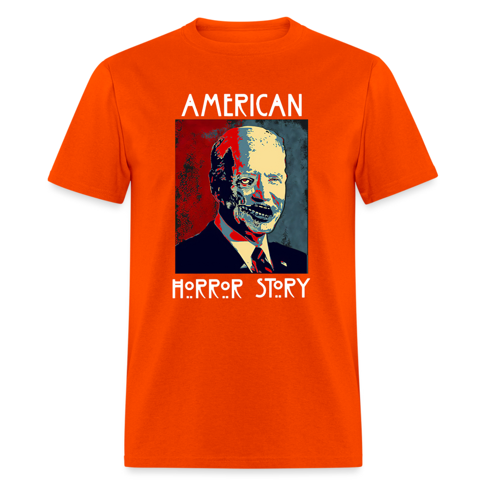 Anti Joe Biden shirt American Horror Story Zombie Funny Halloween T-shirt - orange