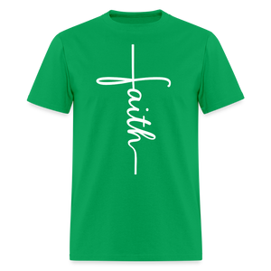 Stand in Faith Shirt - Cross Tee of Peace & Justice T-Shirt | Size S-6XL - bright green