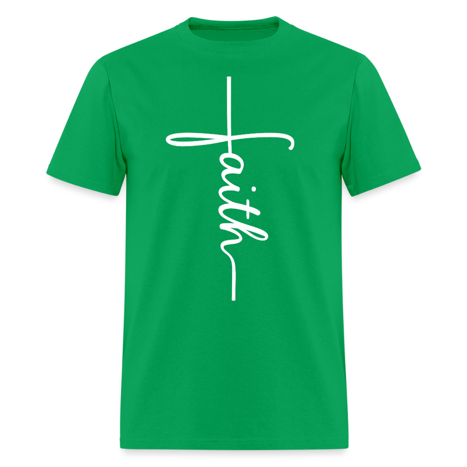 Stand in Faith Shirt - Cross Tee of Peace & Justice T-Shirt | Size S-6XL - bright green