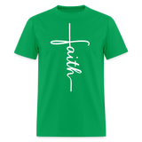 Stand in Faith Shirt - Cross Tee of Peace & Justice T-Shirt | Size S-6XL - bright green