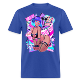 Pretty Anime Cute Demon shirt Sexy Devil Girl Ahegao Hentai Ecchi T-Shirt - royal blue