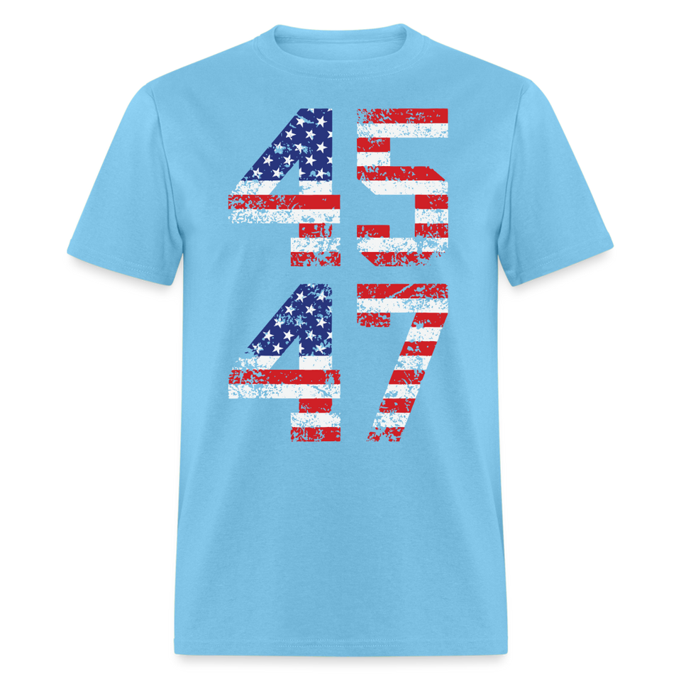 President Donald Trump 45 47 2024 shirt Vintage USA Flag Pro Trump Tee Gifts - aquatic blue