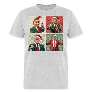 Christmas Trump shirt I'll be home for Christmas 45 47 2024 T-shirt size S-6XL - heather gray