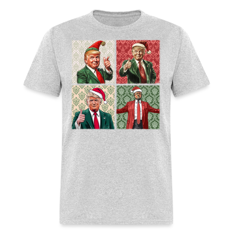 Christmas Trump shirt I'll be home for Christmas 45 47 2024 T-shirt size S-6XL - heather gray