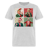 Christmas Trump shirt I'll be home for Christmas 45 47 2024 T-shirt size S-6XL - heather gray