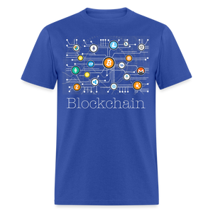 Bitcoin Blockchain shirt BTC ETH LTC XMR Altcoin Hodlers Crypto T-Shirt S-6XL - royal blue