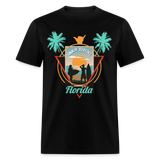 Enjoy Surfing Florida shirt Surfboard Surfing Ocean Sunset T-Shirt Size S-6XL - black