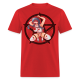 Anime Bondage BDSM shirt Manga Anime Waifu japanese Girl Ahegao T-Shirt - red