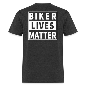Biker Lives Matter Shirt Motorcycle Biker Rider t shirt S-6XL [Back Print Only] - heather black