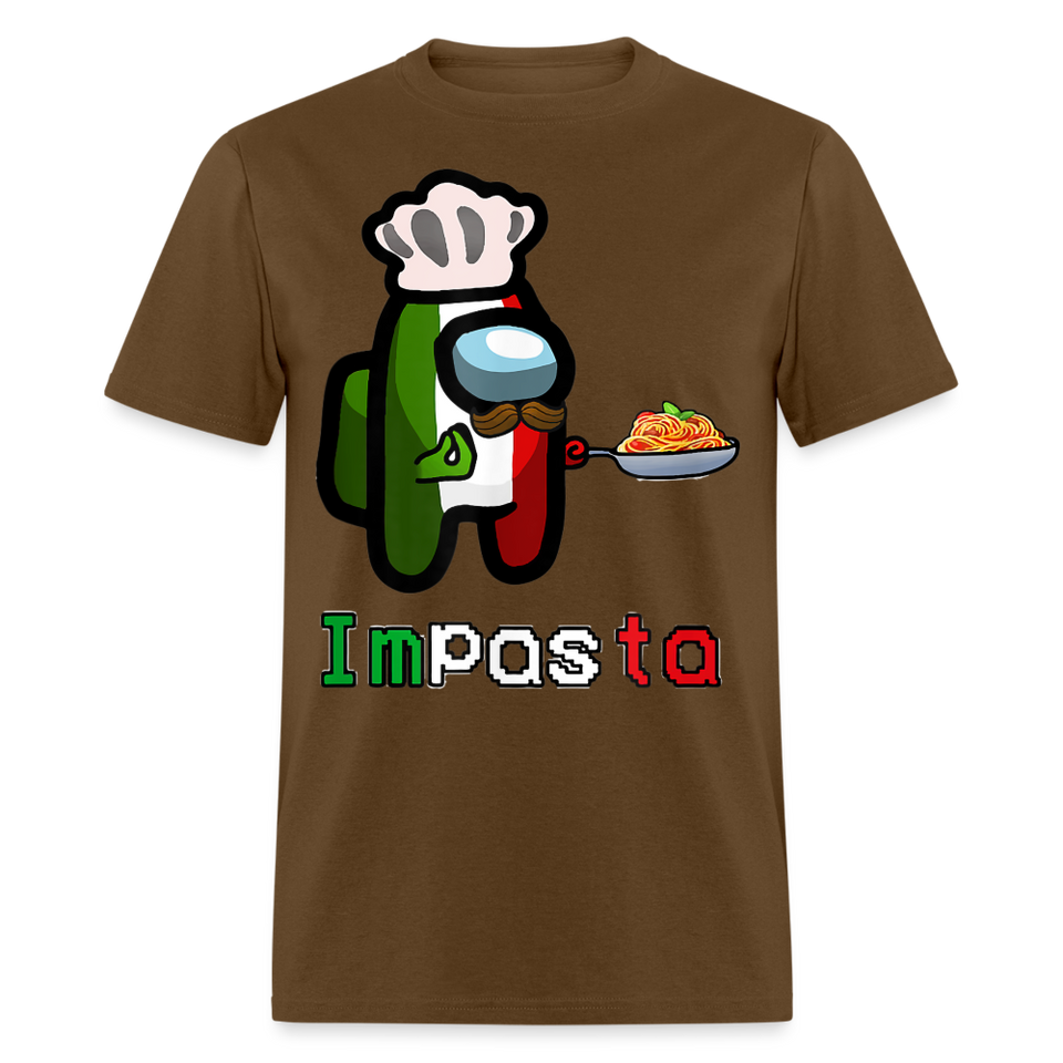 Pasta Cooking Impasta shirt Funny Italia Shirt Gift for Friends T-Shirt S-6XL - brown