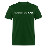 Woman of God shirt Catholic Religious T-Shirt size S-6XL - forest green