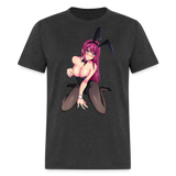 Perfect Pretty Playgirl Anime shirt Bunny Sexy Girl Ahegao Hentai Ecchi T-Shirt - heather black
