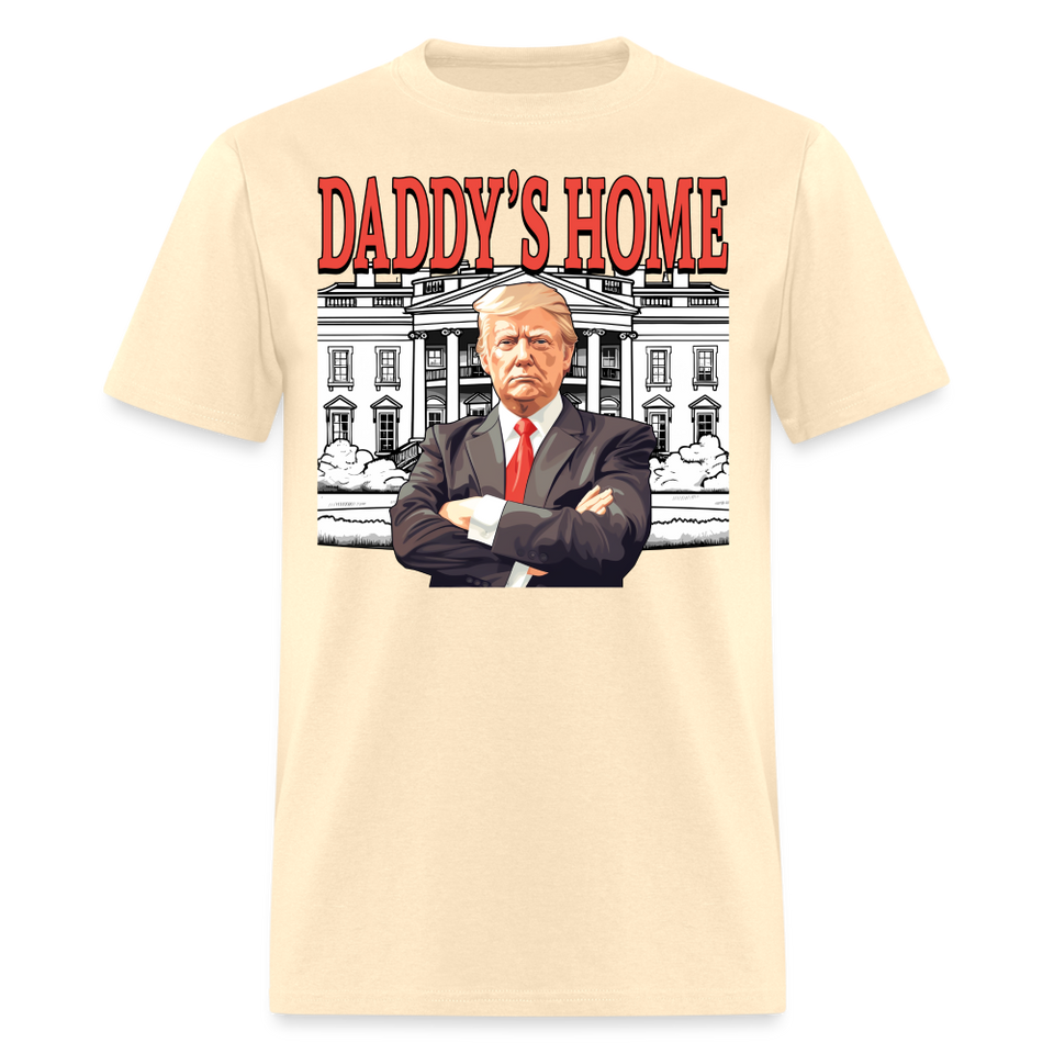 Funny Daddy's Home Trump Pink 2024 Take America Back 2024 T-Shirt - natural