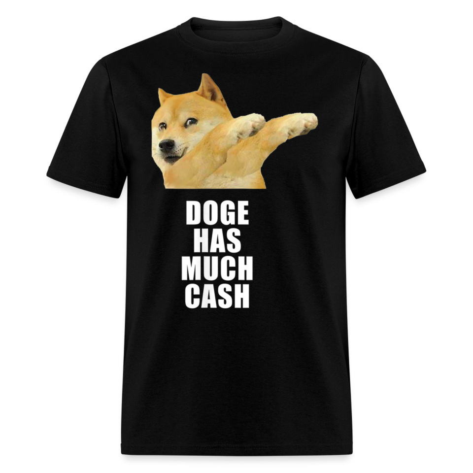 Dogecoin T Shirt Tee Wallstreetbets Doge Coin Crypto Bitcoin T-Shirt Size S-6XL - black