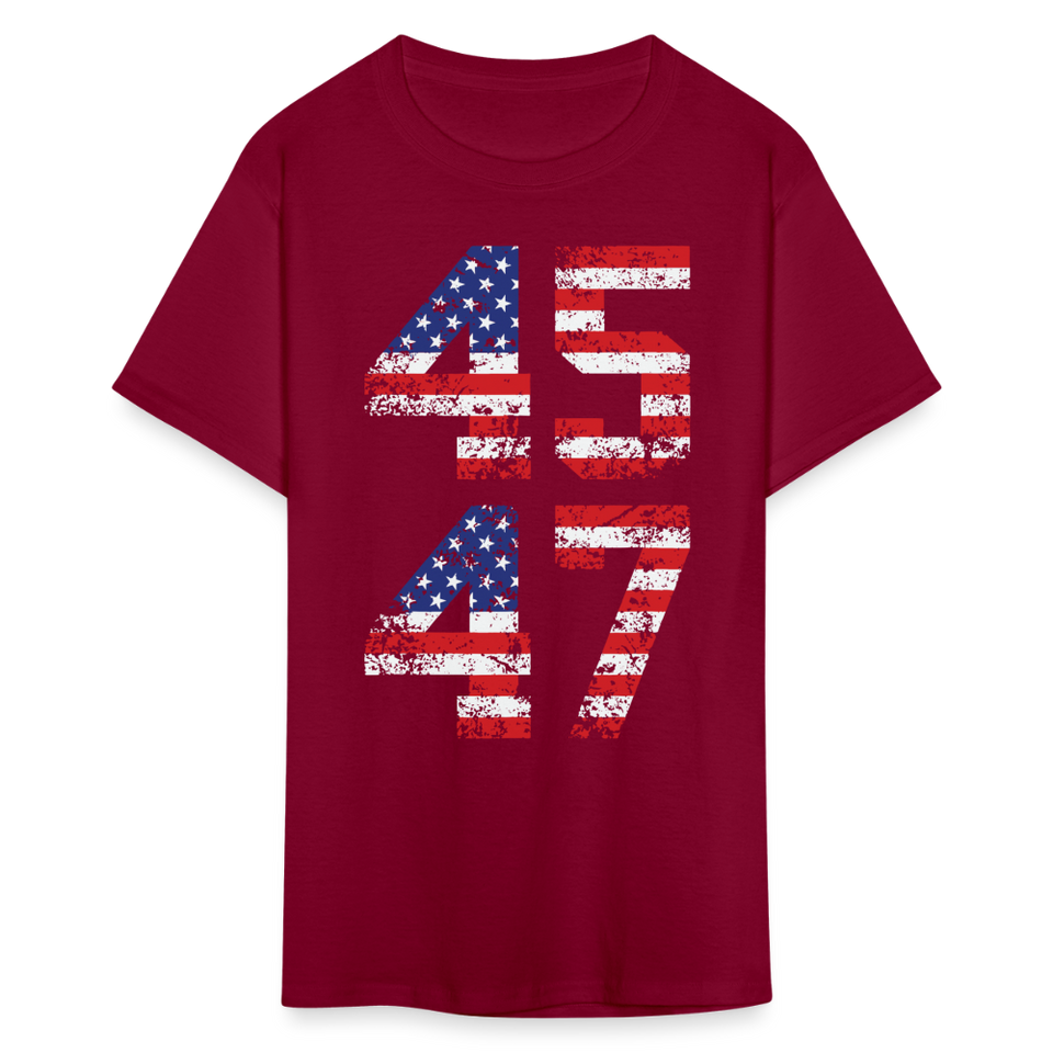 President Donald Trump 45 47 2024 shirt Vintage USA Flag Pro Trump Tee Gifts - burgundy