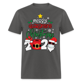 Merry Quarantine Christmas 2024 shirt Santa with face mask T-Shirt size S-6XL - charcoal
