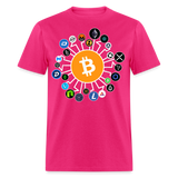 Bitcoin shirt BTC ETH LTC XMR Hodlers Decentralized Crypto Altcoin T-Shirt S-6XL - fuchsia