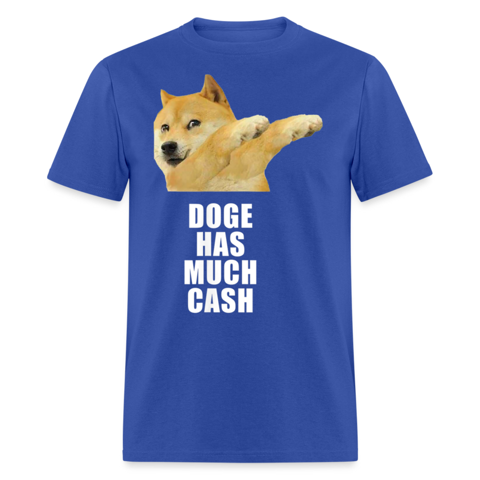 Dogecoin T Shirt Tee Wallstreetbets Doge Coin Crypto Bitcoin T-Shirt Size S-6XL - royal blue