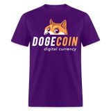 Dogecoin T Shirt Tee Wallstreetbets Doge Coin Crypto Bitcoin T-Shirt Size S-6XL - purple