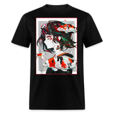 Anime Girl Cute Japanese Aesthetic shirt Anime Tee Otaku Fish Waifu Gift T-Shirt - black